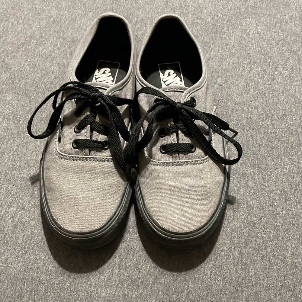 Vans Authentic, black and gray, Women’s size 7.5